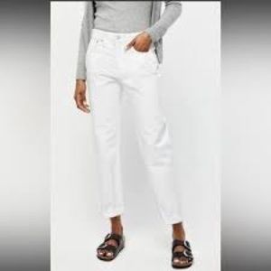 J. CREW | Loose-fit Straight-leg white denim jeans. SUMMER STAPLE!!